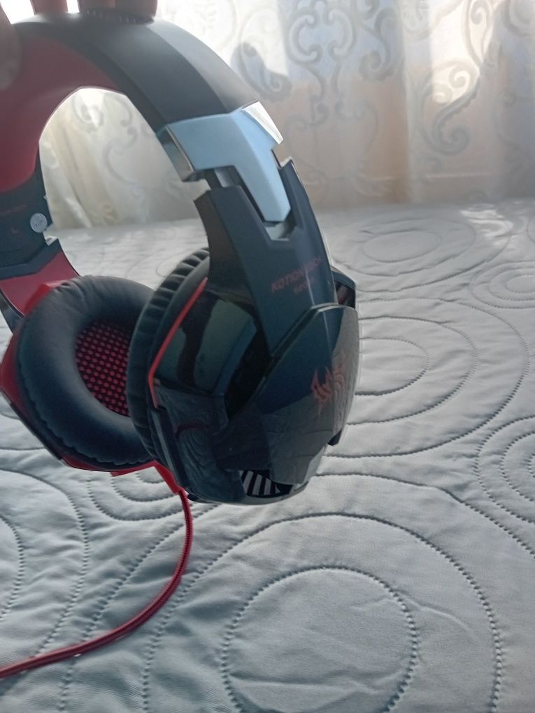 Gamingowe słuchawki przewodowe USB i typ C z mikrofonem