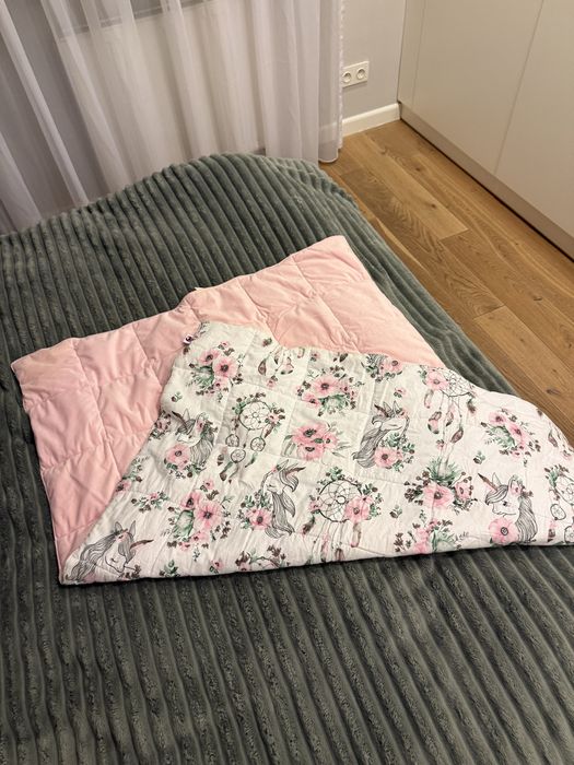 Koc obciążeniowy 120×85cm – bawełna + Velvet