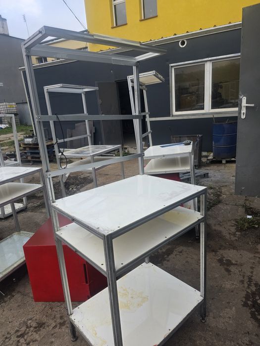 Regał warsztatowy , aluminiowa konstrukcja