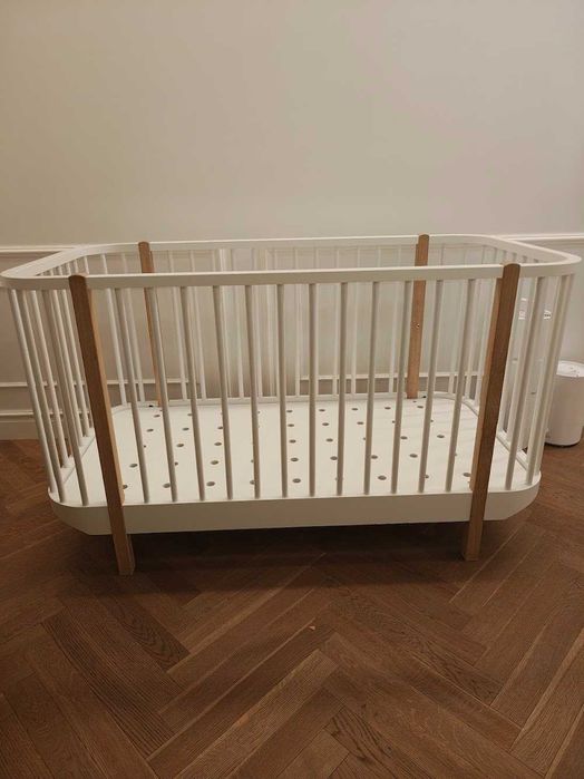 Łóżeczko dziecięce Oliver Furniture Wood Cot White/Oak