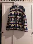 wełniany sweter vintage kardigan handmade