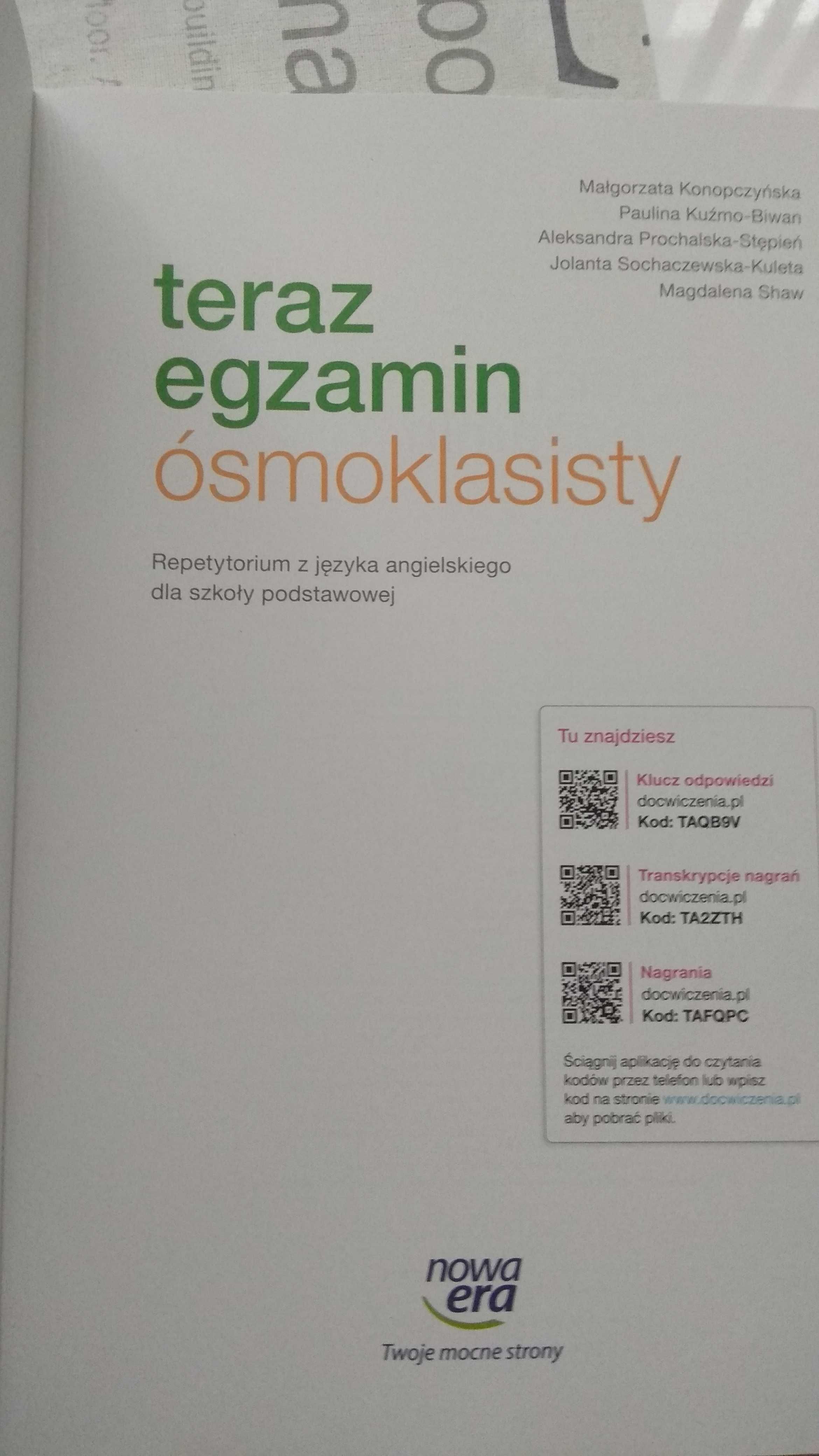 Teraz egzamin ósmoklasisty repetytorium j. angielski