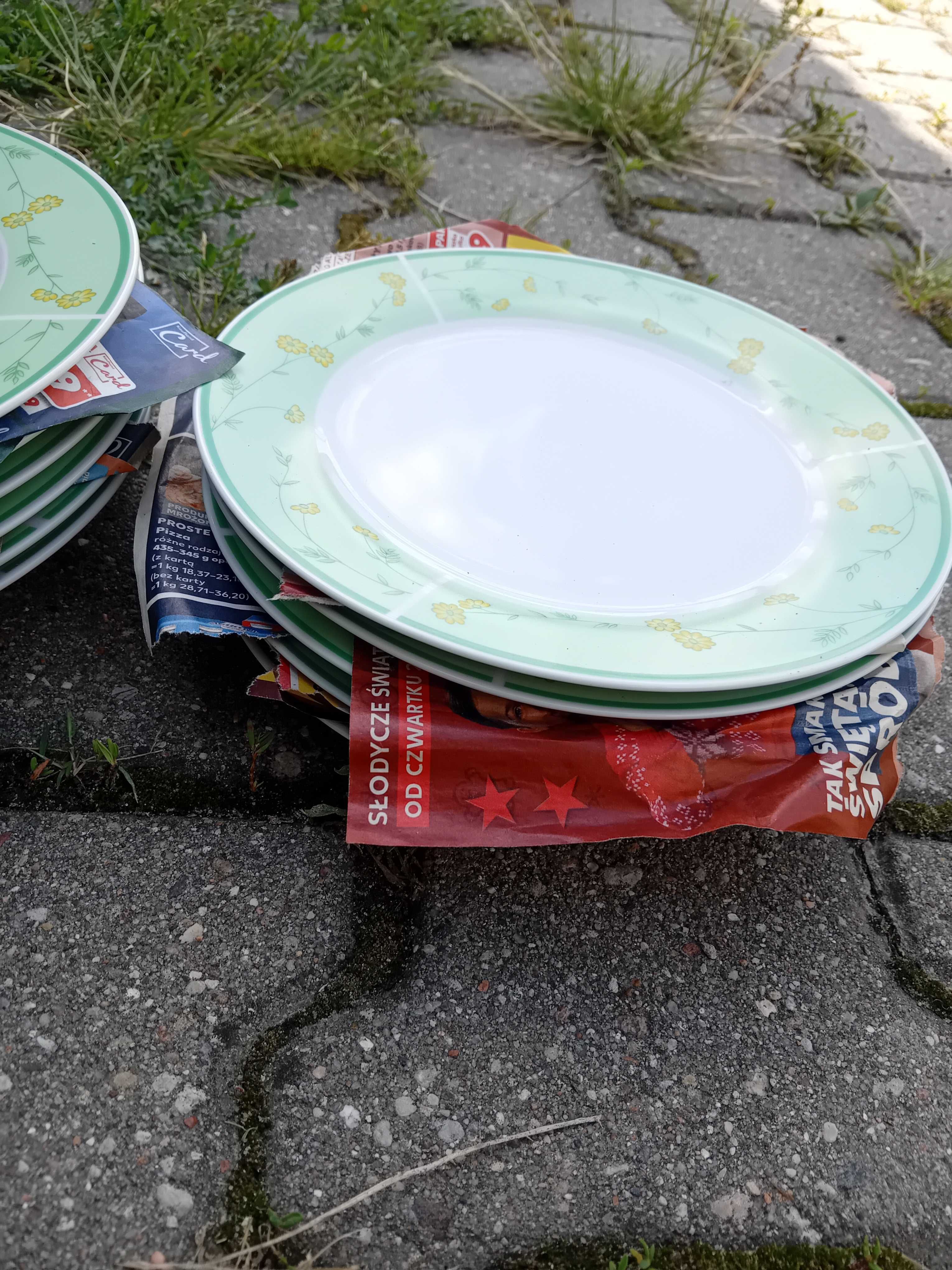Talerze zestaw 18 sztuk