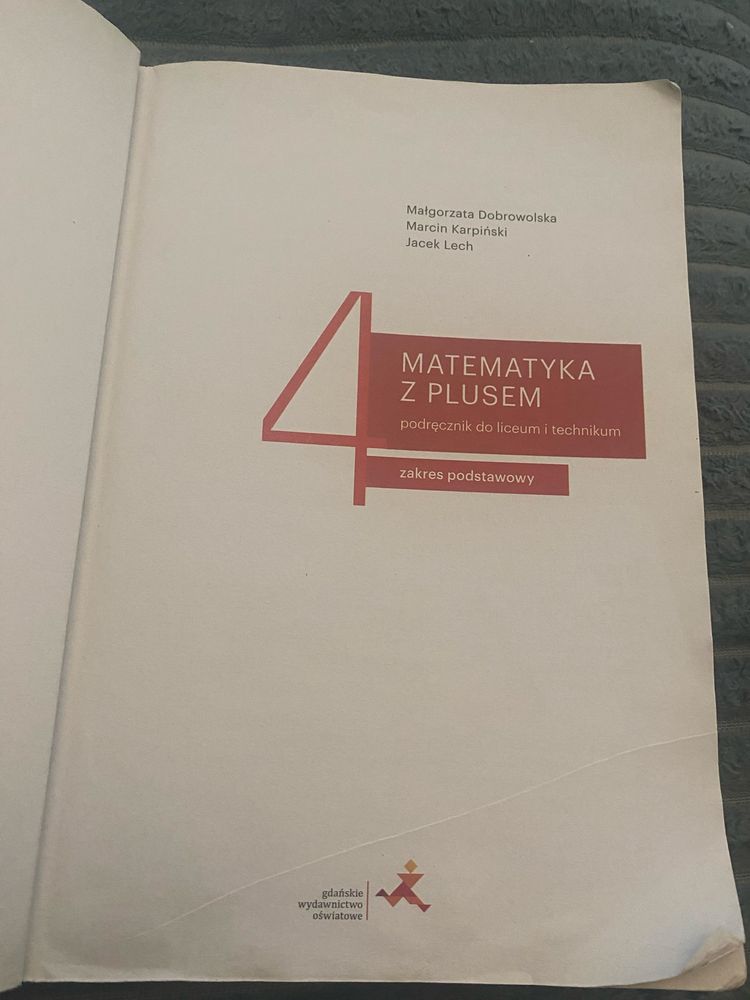 Podręcznik Matematyka z plusem 4