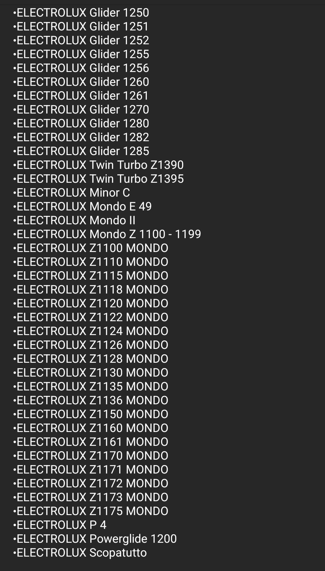 Worki do odkurzacza Electrolux Miostar Progress Tornado Volta 12 szt