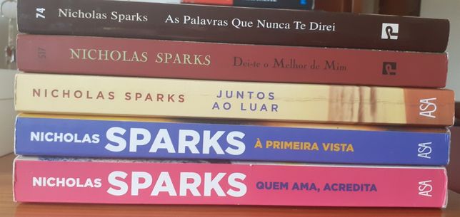 Livros 5€ cada Nicholas Sparks