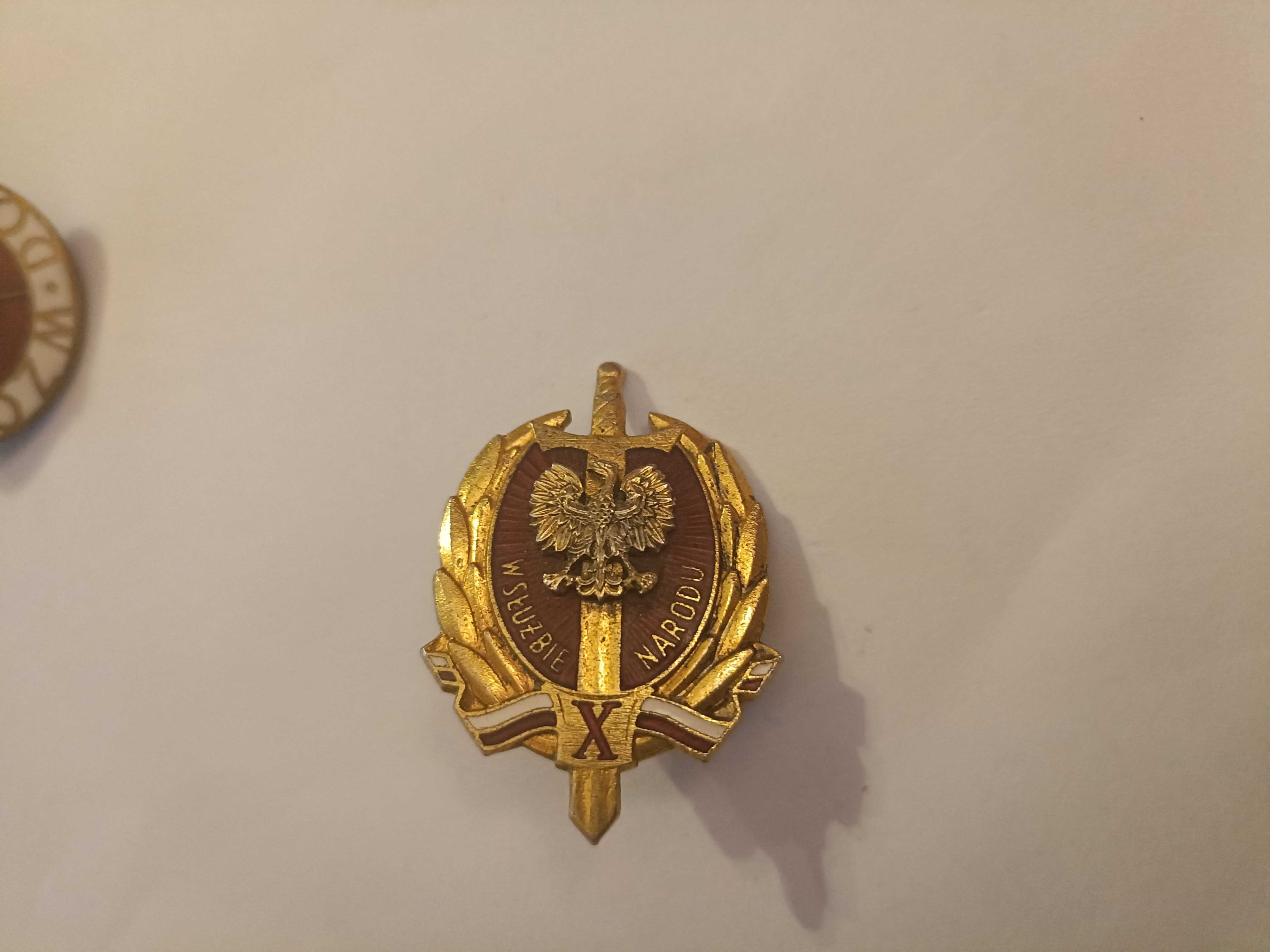 Odznaka PRL w Służbie Narodu X mon armia