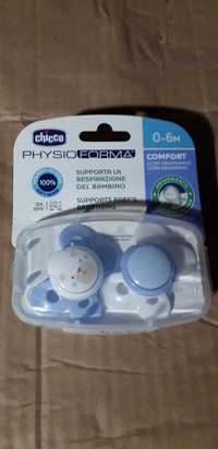 Chupeta Physio Confort Silicone 0-6M+ Chicco Novas