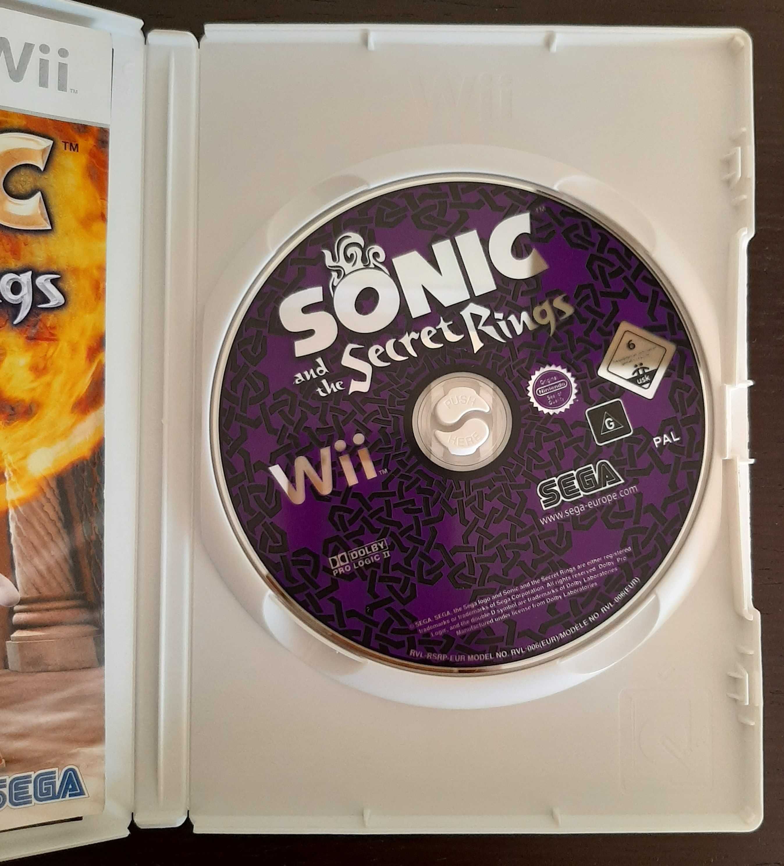 Wii JOGO - Sonic and the Secret Rings