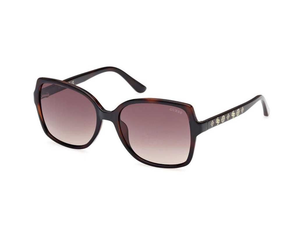Okulary przeciwsłoneczne Guess GU00100 brązowe panterki 52F