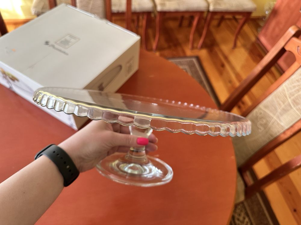 Talerz na nóżce do tortu / średnica 31 cm