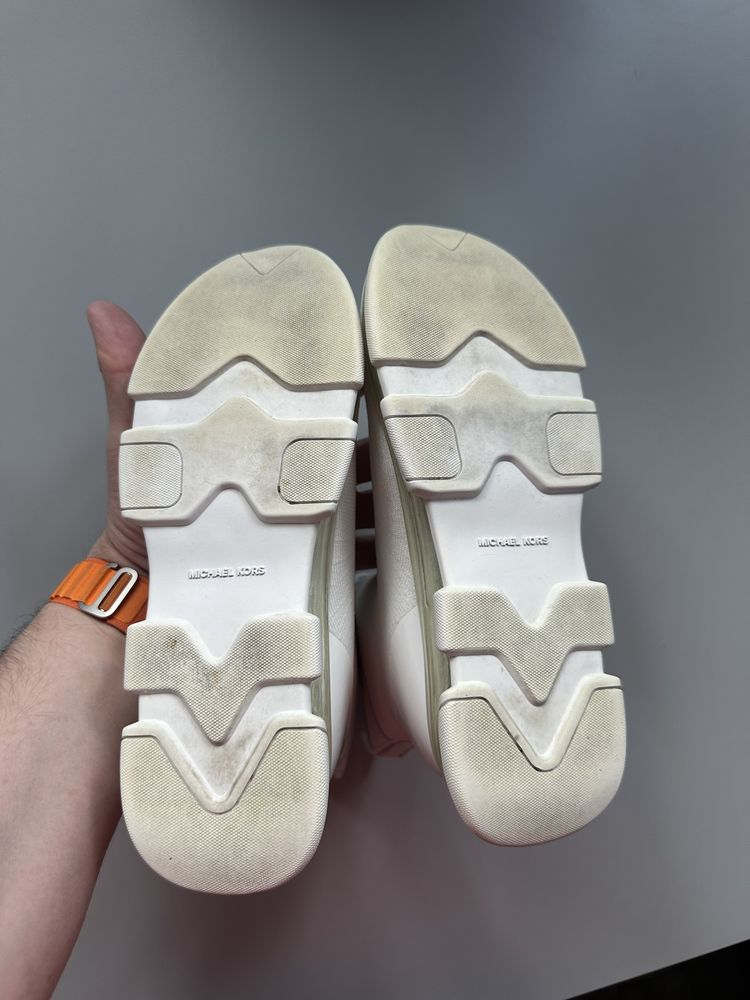 Белые кроссовки-носки Michael Kors 37р. Оригинал