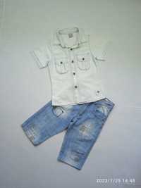 Рубашка KIDS и бриджи (лот) на мальчика 4-5 лет