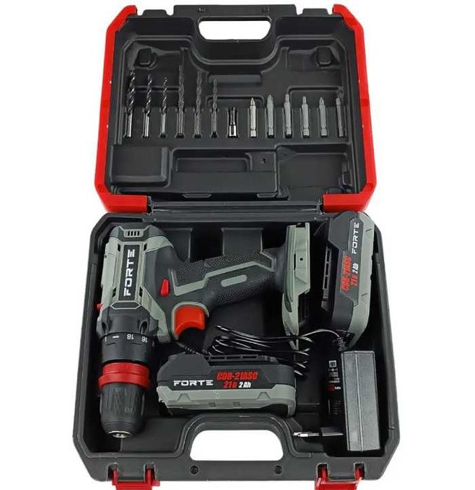 Дриль-шурупокрут (акум) - CDR-21ASC (21В, 2А) (FORTE)