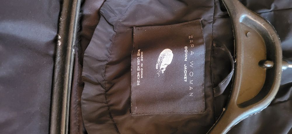 Пуховик Zara зимовий розмір хs