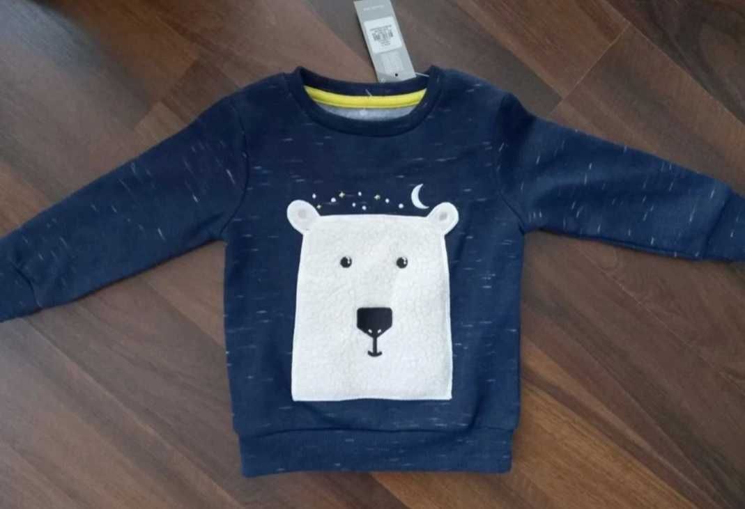 Bluza ciepła z misiem + GRATIS PUZZLE
