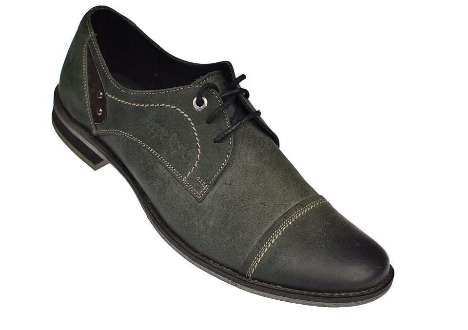 Półbuty męskie skórzane sznurowane Polskie M59 *43