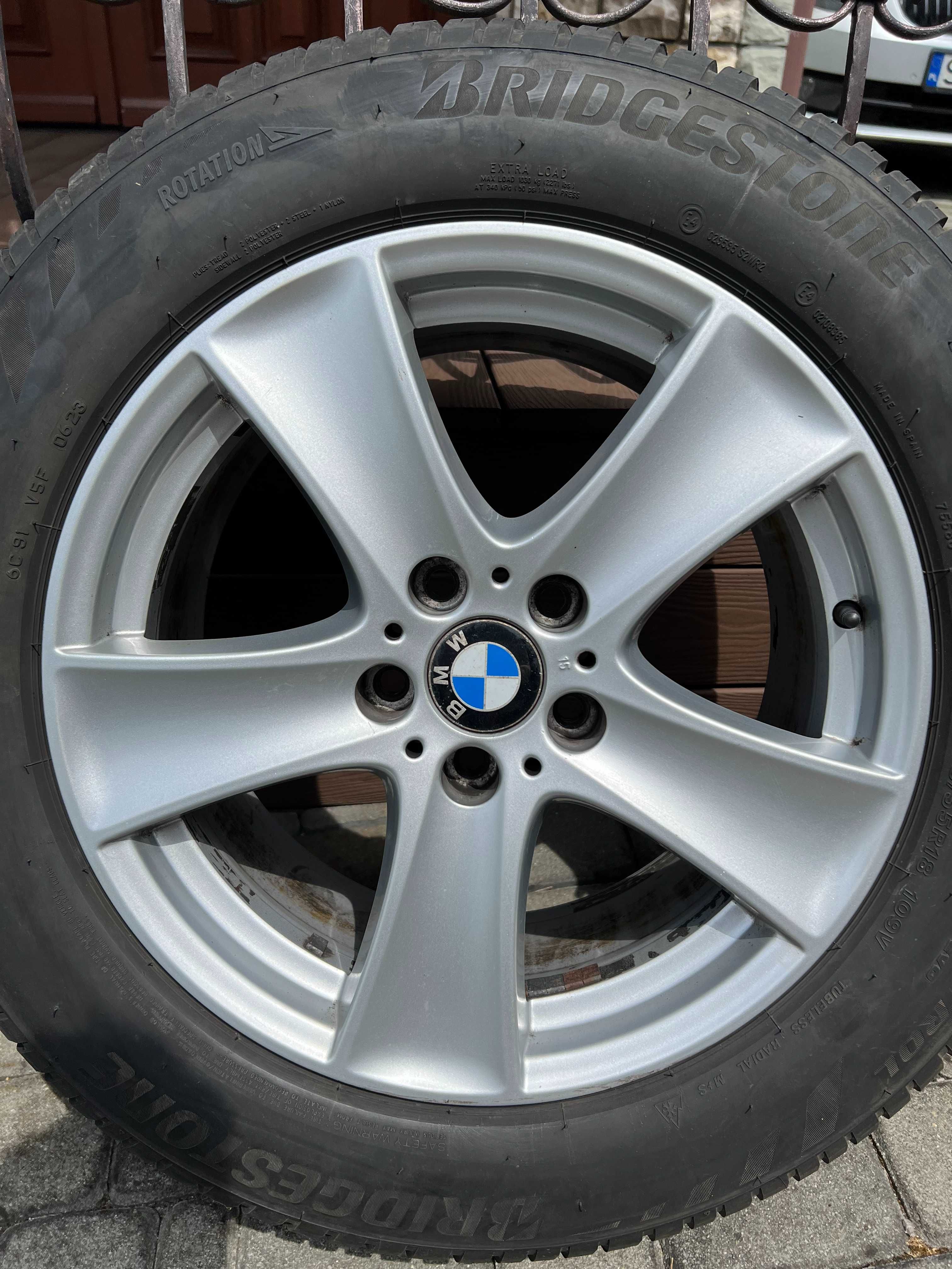 Koła BMW x5 E70/E71 - 4 felgi 18 + opony całoroczne Bridgestone