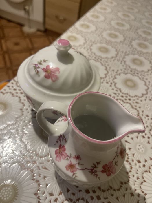Молочник+цукорниця фарфор Німечинна