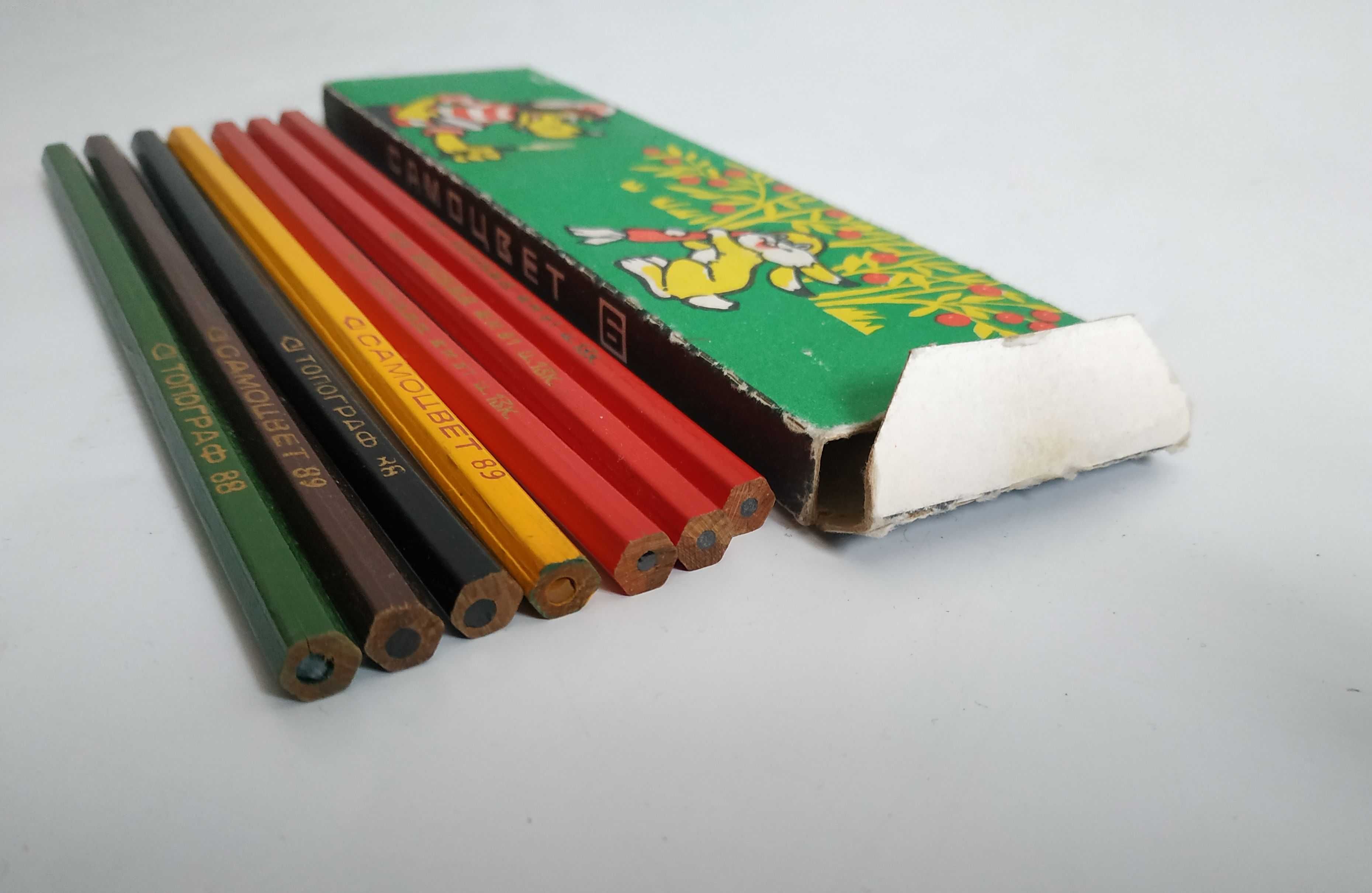 Набор карандашей "Самоцвет" СССР