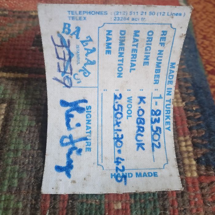 Dywan wełniany ręcznie tkany