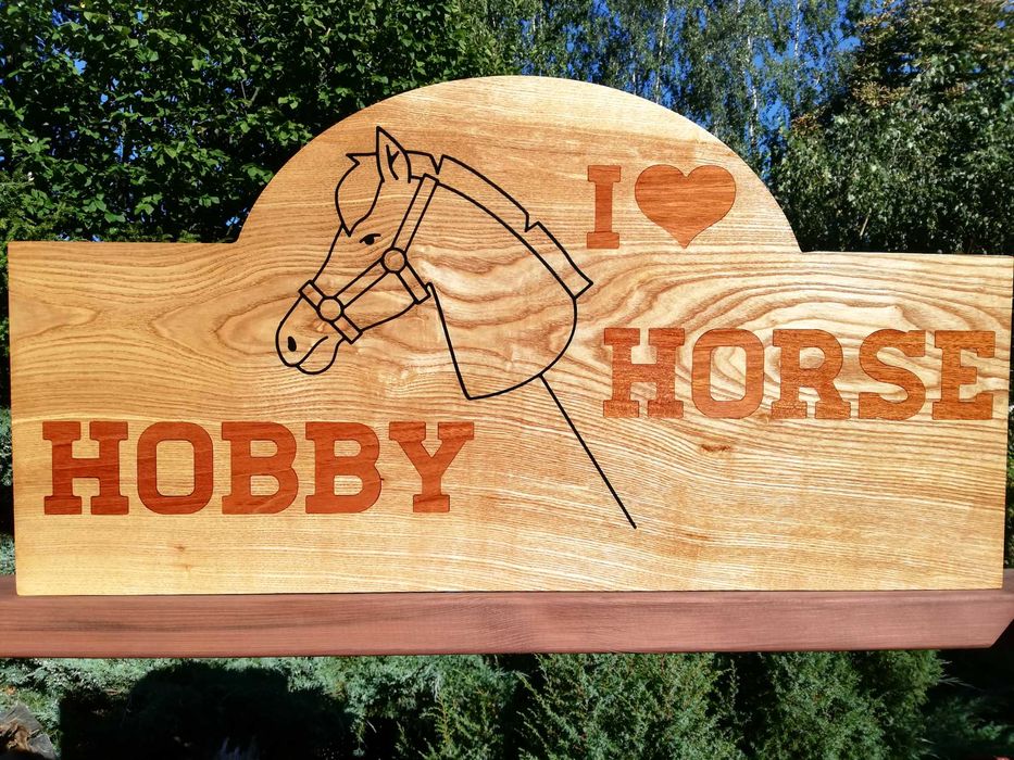 Hobby Horse tablica drewniana, monolit jesionu