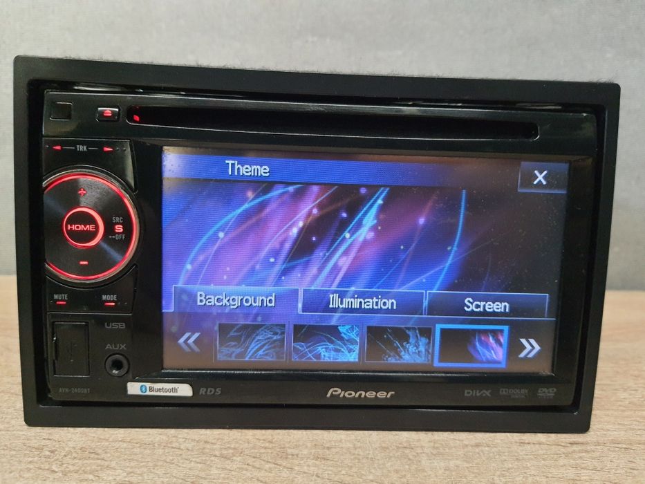 Radio samochodowe Pioneer AVH-2400BT Bluetooth, CD, USB AUX RCA Kolory