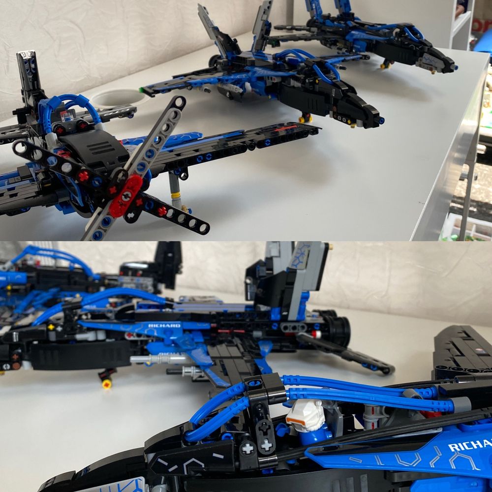 Lego Technic (MOC) винищувачі, літаки, оригінал, кастом, F14, F18, P51