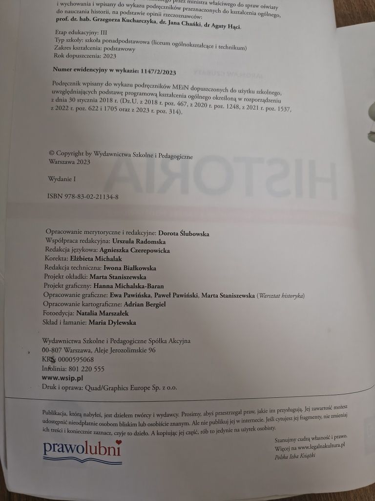 Podręcznik do historii klasa 2 wsip