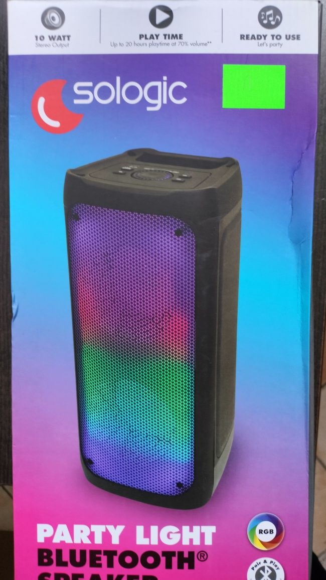 Głośnik  RGB Bluetooth,. Powystawowy