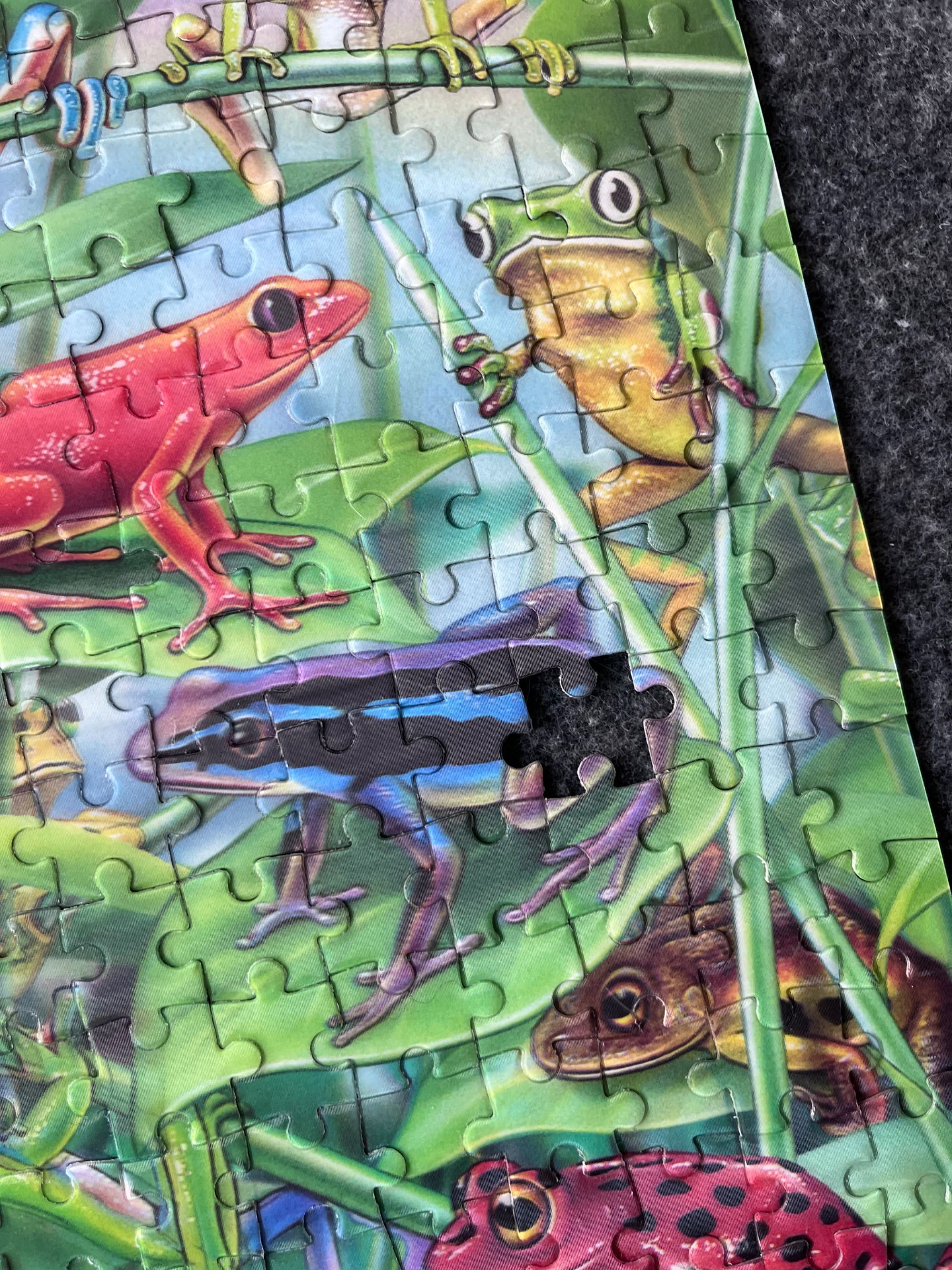 Trefl Visual Echo 3D puzzle 500 elementów brak 1 żaby