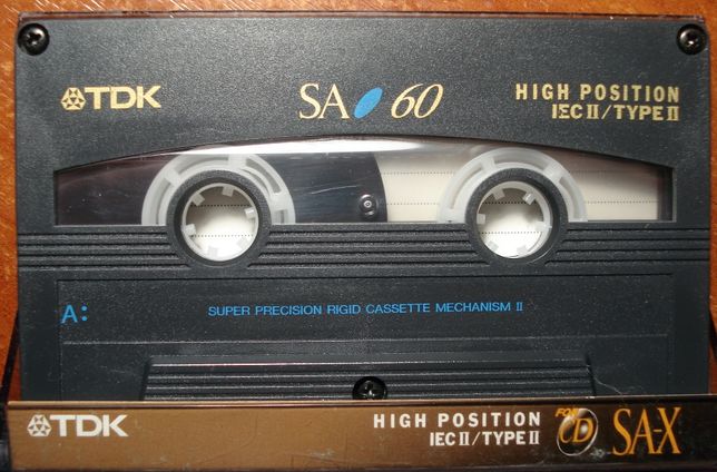 Аудиокассета TDK SA 60 cassette