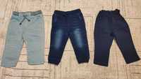 Zestaw spodni Paka r. 74 H&M Coccodrillo Pepco - 3 szt. + gratis #E