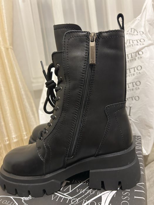 Зимові шкіряні ботинки Vitto Rossi