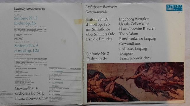 Ludwig van Beethoven symfonia nr 2 i nr 9, album 2 LP winyle