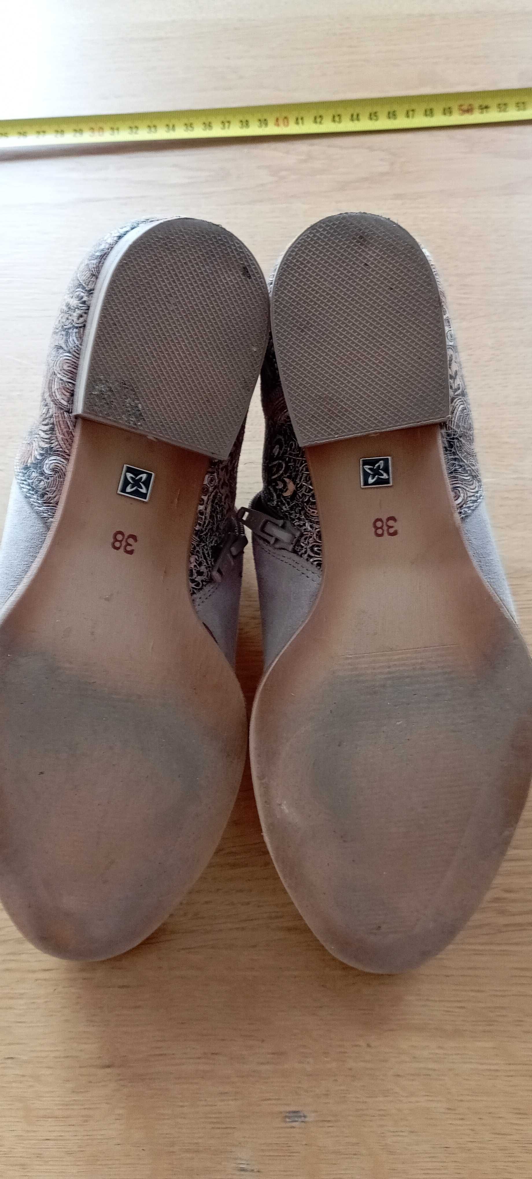 Stylowe botki damskie Maciejka – rozmiar 38