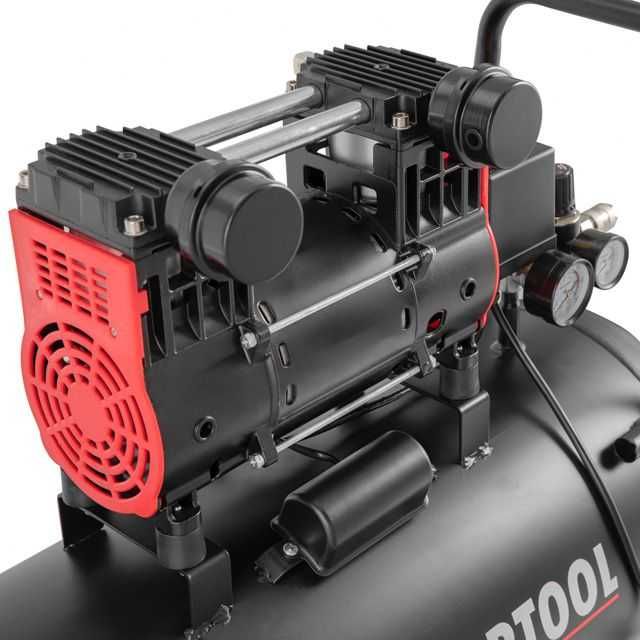 Компресор 50 л, 1.5 кВт, безмасляний, 2 циліндра. INTERTOOL PT-0034.
