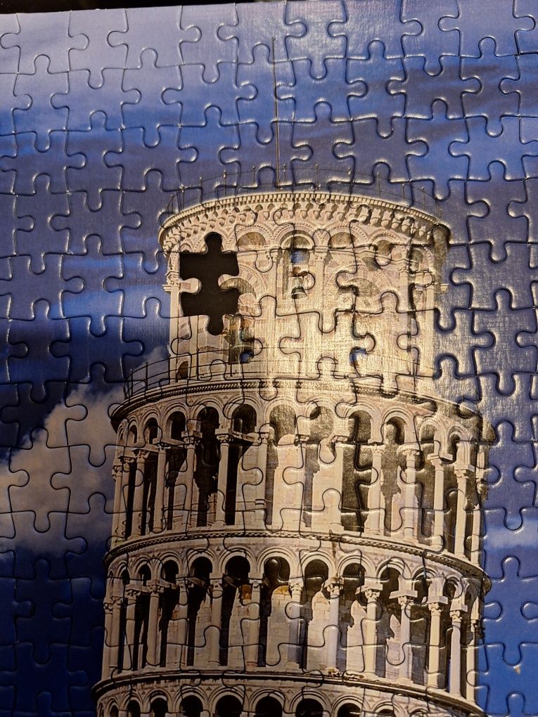 Puzzle brak 1 elementu Krzywa wieża w Pizie 500 elementów Włochy y