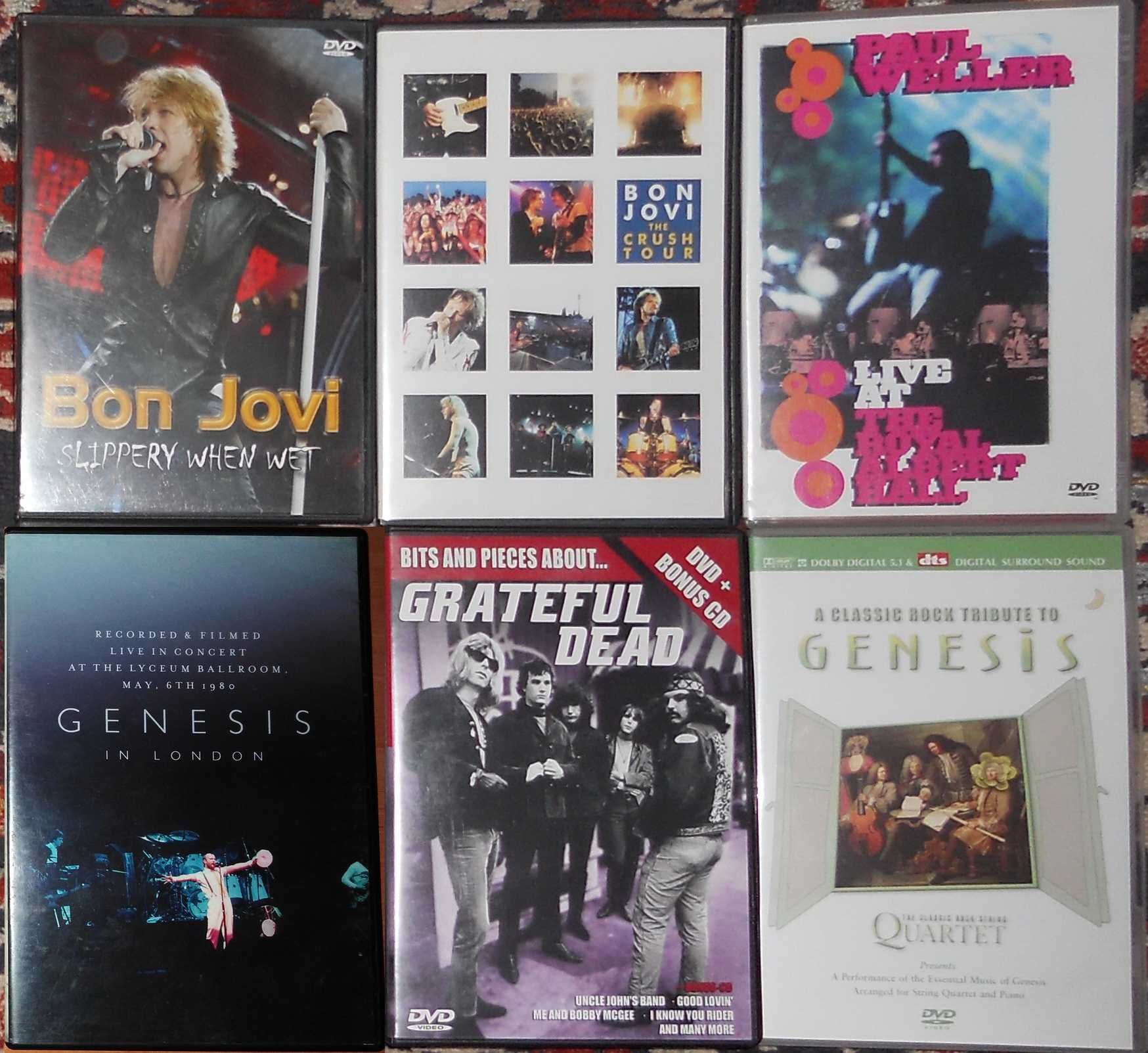 DVD-Bon Jovi,Genesis,Aerosmith,The Who,Kiss