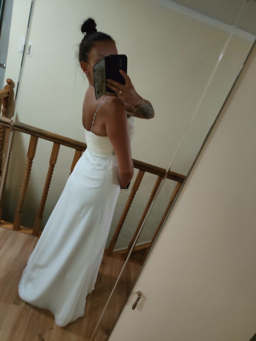 Suknia ślubna kolor biały z ecru
