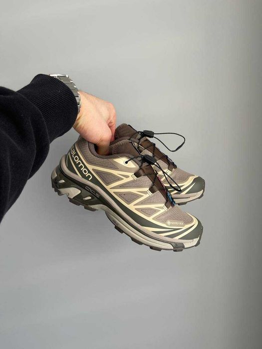 Кросівки зимові Salomon XT-6 Gore-Tex Vintage Khaki premium