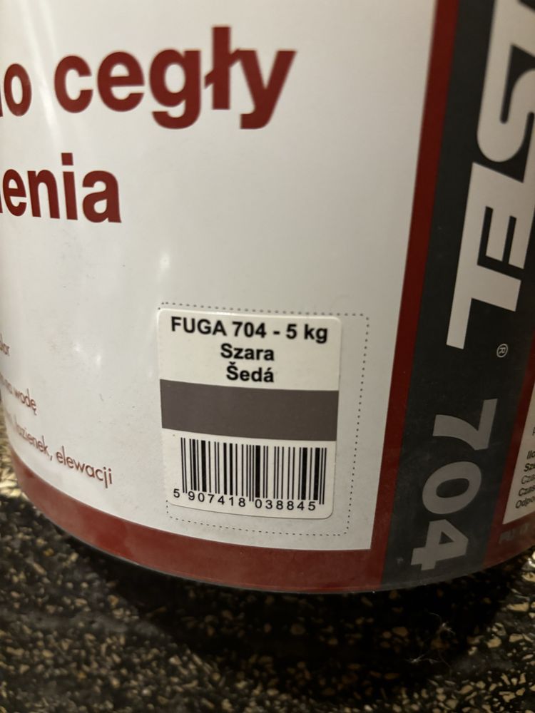 Fuga do cegły i kamienia jasnoszara 15 l plus gratis