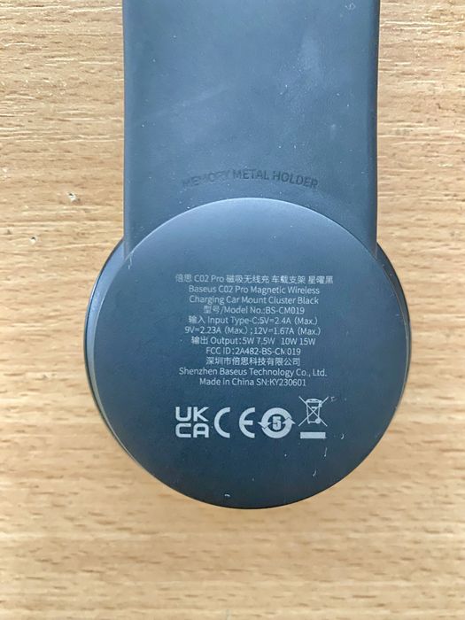 Супер швидкісний бездротовий автотримач телефону Baseus