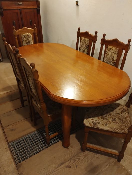 Stół MAX 250 cm + 6 krzeseł. DREWNODowóz do 50 km Gratis