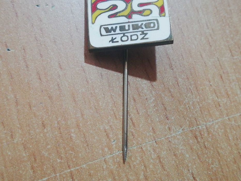 Stara odznaka przypinka Wuko Łódź PRL