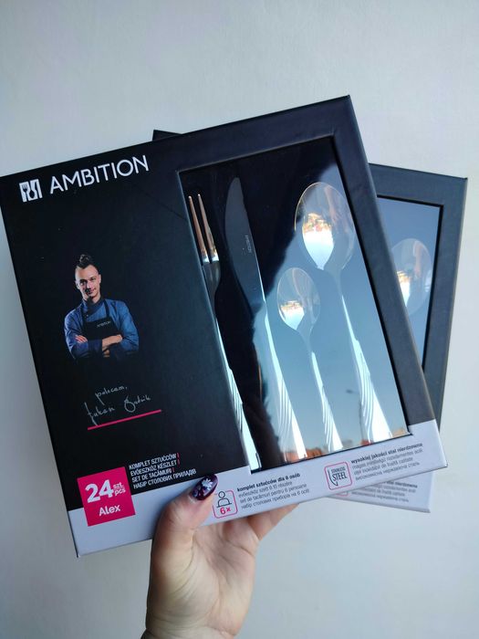 Ambition Alex 2x Komplet sztućców 48 elementy stal nierdzewna
