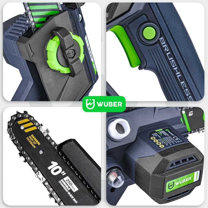 PIŁA łańcuchowa 8" 10" pilarka akumulatorowa 2x AKU 2.0 Ah 20V 2191