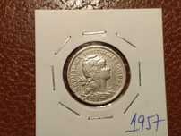 276 Portugal - moeda de 50 centavos de 1957 alpaca