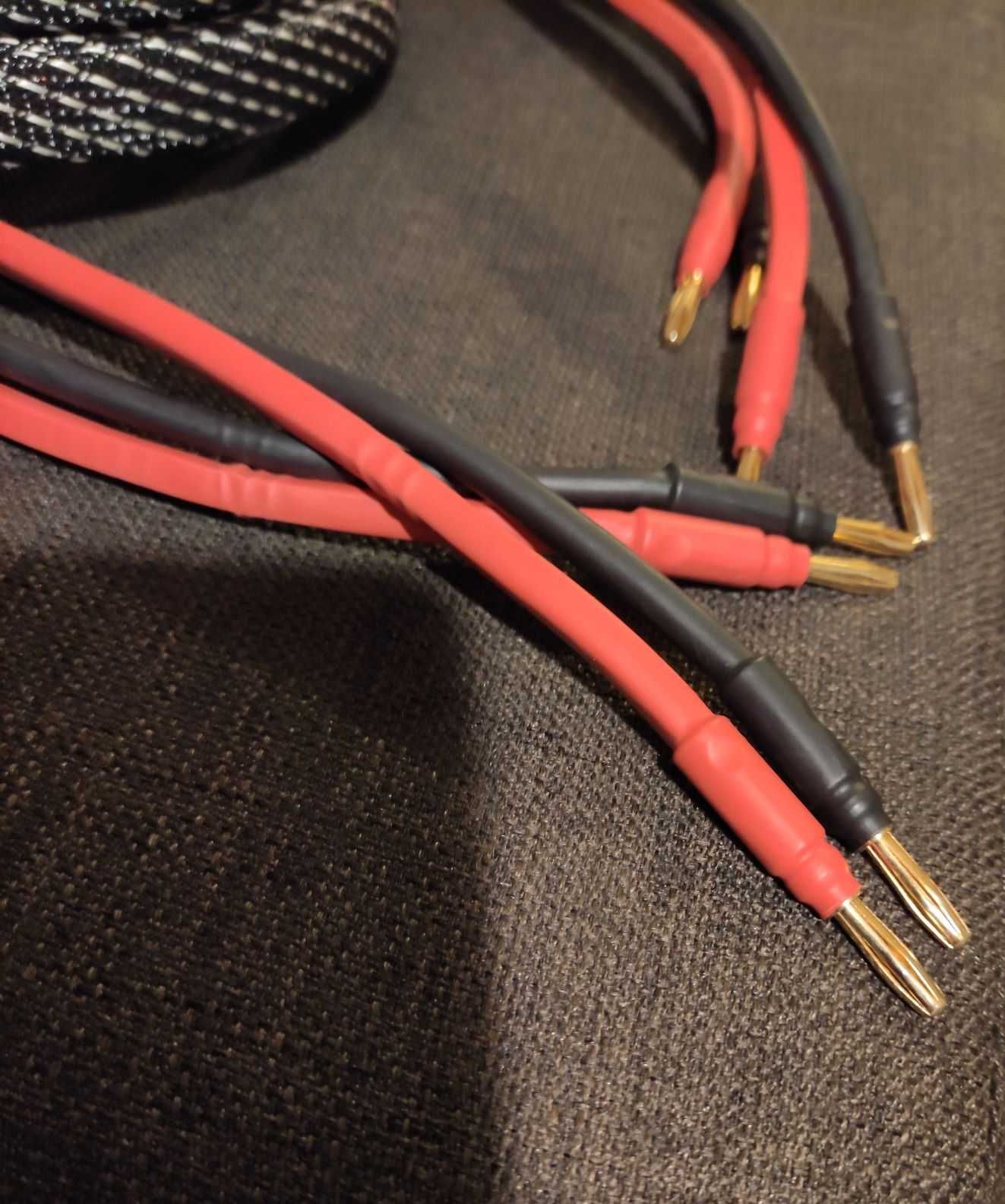 Kable głośnikowe Audiocrast 2x2 m, nowe - Super!
