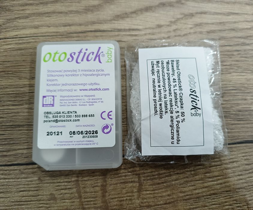 Otostick baby 7 korektorów plus czapka